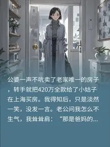 公婆卖房支援小姑子420万转头却逼我养老